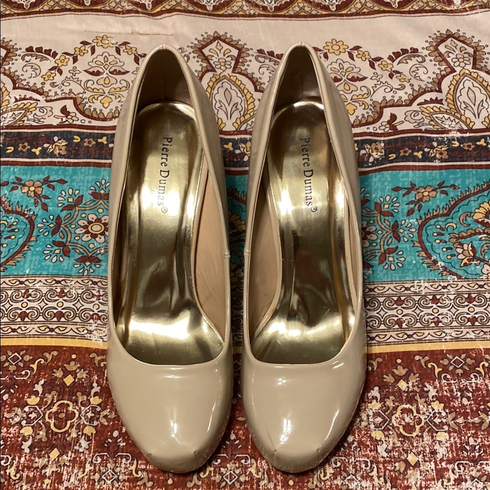 👠 Pierre Dumas Nude Heels